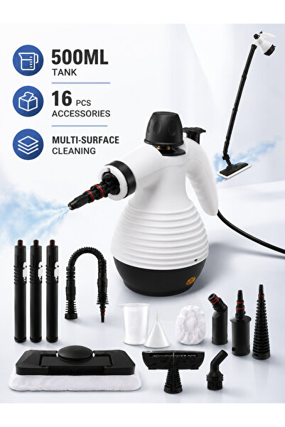OHAANYY Handheld Steam Cleaner, Steam Cleaner with 16 PCS Accessory and Safet...