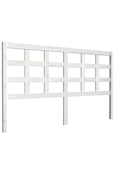 vidaxl Tăblie de pat, alb, 165,5x4x100 cm, lemn masiv de pin