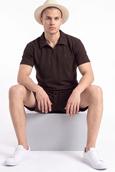 EXSPORT Set de pantaloni scurți clasici Fino fără imprimeu pentru bărbați