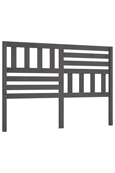 vidaxl Tăblie de pat, gri, 166x4x100 cm, lemn masiv de pin