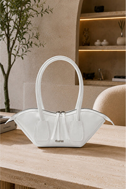 Rimense Women's White Hand and Shoulder Bag