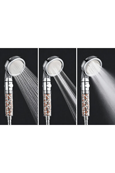 Yallabena Negative Ion Shower Head with Powerful Water Pressure Booster – Adj...