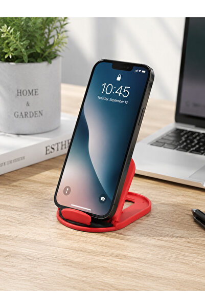 WOTOBEUS Cep telefonu standı taşınabilir katlanabilir masaüstü cep telefonu t...
