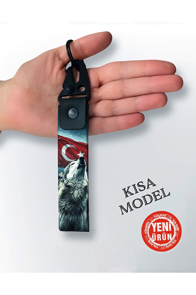 NIFF Kurt Bayrak KISA MODEL Aksesuar, Hediyelik, Metal Kancalı, Kaliteli, Bez...