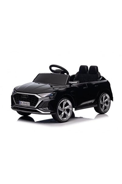 Kinderauto Mașinuță electrică Audi SQ8 70W neagră cu telecomandă și muzică