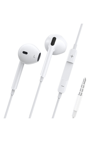 LEEWELLO Lw-1033 Ενσύρματα Στερεοφωνικά Ακουστικά 3.5mm Λευκά 1.2μ