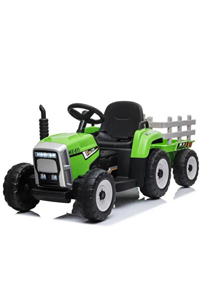 Kinderauto BJ-611 Premium Tractor electric verde de 12V pentru copii