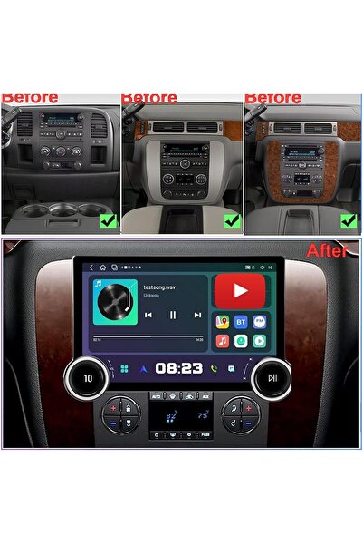 Carplayer شاشة أندرويد لسيارات جي إم سي سييرا وشيفروليه سيلفرادو وسوبربان ويو...