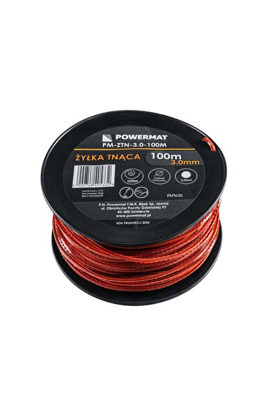 Powermat Fir pătrat pentru motocoasă PM-ZTN-3.0-100M, 100 m, PM1635