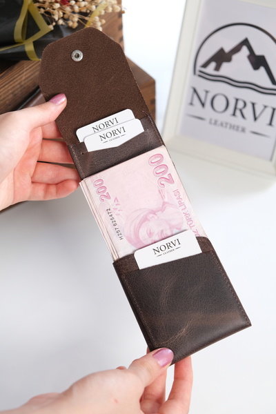 Norvi Leather Viral Genuine Leather Wallet with Multiple Card Holders and Mon...