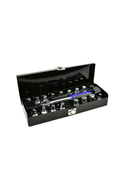 GEKO Set de chei tubulare cu antrenor pentru buson de golire ulei, 3/8 ", 18 ...