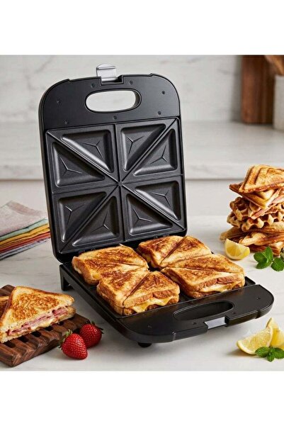 Generic 4-Slice Non-Stick Sandwich Maker & Toaster - 1400W