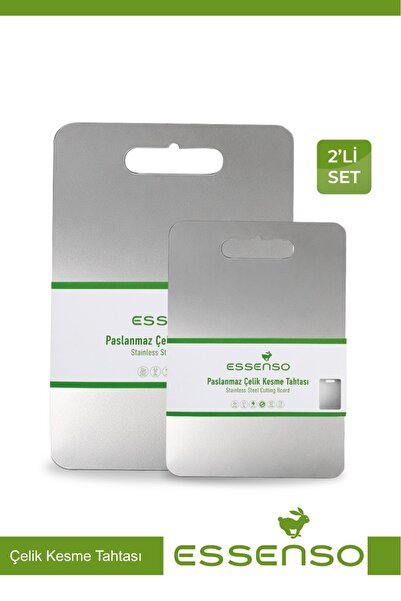 Essenso SteelPro Paslanmaz Çelik Kesim Panosu 304Quality 18/10