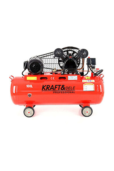 Kraft&dele Compresor de aer industrial, 100 L, 2 cilindri, 3.4 kW, 400 V, KD 404