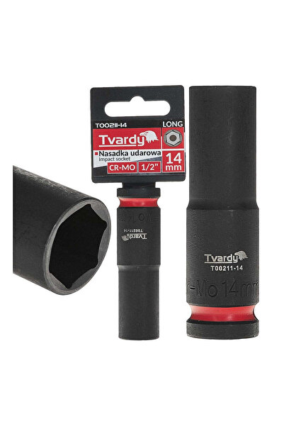 Tvardy Cheie tubulară de impact lungă, cu 6 puncte de prindere, 1/2 ", 14 mm,...