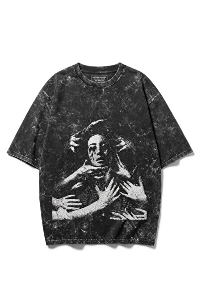 bellanova Hanan Unisex Colorful Oversize Printed T-Shirt Streetwear Comfortab...