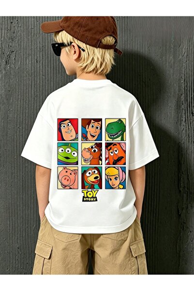 SVART WEAR تي شيرت للأطفال والمراهقين مطبوع عليه Toy Story، مصنوع من القطن بن...