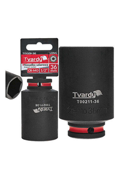 Tvardy Cheie tubulară de impact cu 6 puncte 1/2 ", 36 mm, Cr-Mo, T00211-36