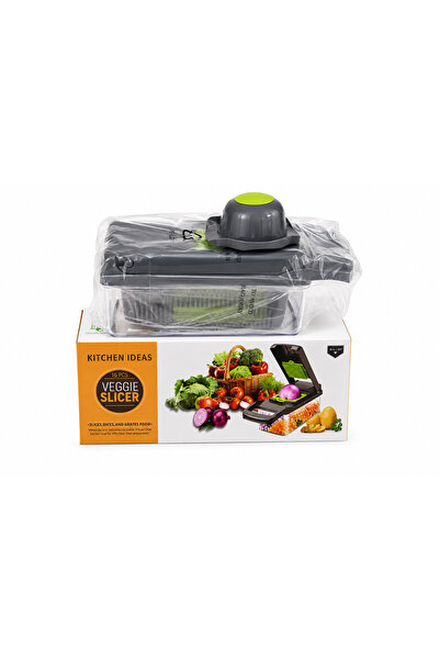 OEM Razatoare multifunctionala pentru legume si fructe, 16 piese, verde, lame...