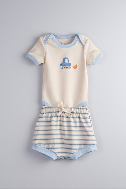 Bondberro Baby and Child Bodysuit & Shorts Set 100% Cotton (Kepçe)
