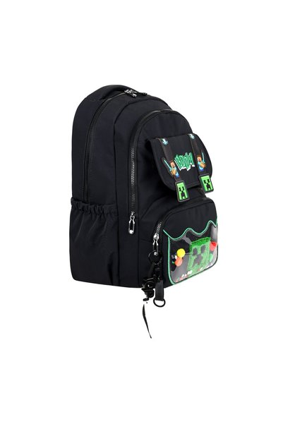 BÇ BEGATİ ÇANTA Ultra-Luxury Water-Resistant Boys' Embroidered Orthopedic Primary School Bag with Thermal Lunch Box and Pencil Case