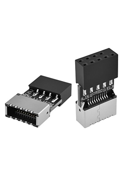 Choice 2pcs Motherboard USB 2.0 9-Pin to USB C Type-E Front Panel Header Key-...