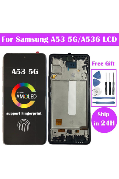 Choice1 شاشة AMOLED مع إطار Super AMOLED لـ A53 5G، شاشة LCD طراز A536U A536B...