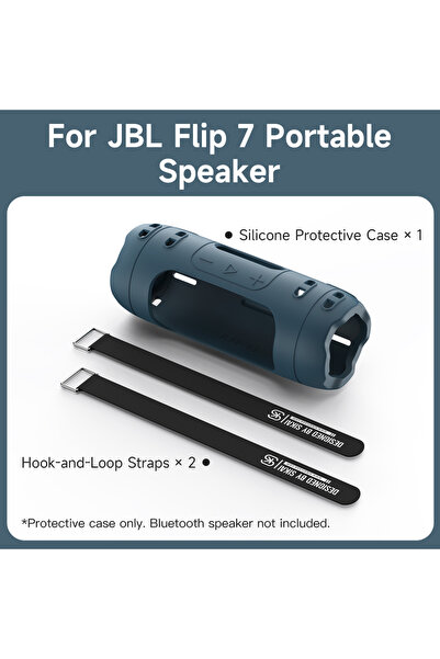 choice2 dark blue SIKAI Silicone Protective Case for JBL Flip 7 Bluetooth Spe...