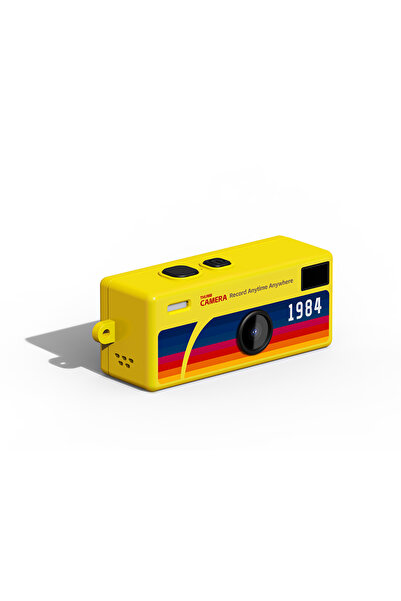 Choice7 NONE Yellow Retro Mini Keychain Thumb Camera 1080P HD Recorder Built-...
