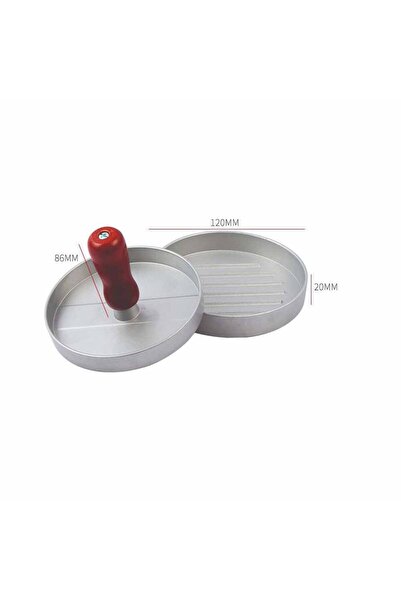 GTSA Πρέσα αλουμινίου για μπιφτέκια 12x8εκ. 27-77133