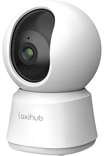 Laxihub كاميرا أمان منزلية داخلية P2T بدقة 3 ميجابكسل مع خاصية التحريك والإما...