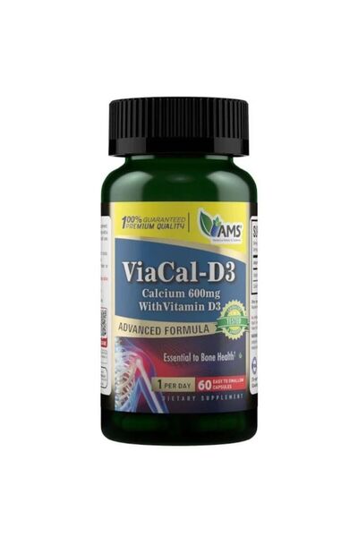 AMS Calcium With Vit D3 Caps60