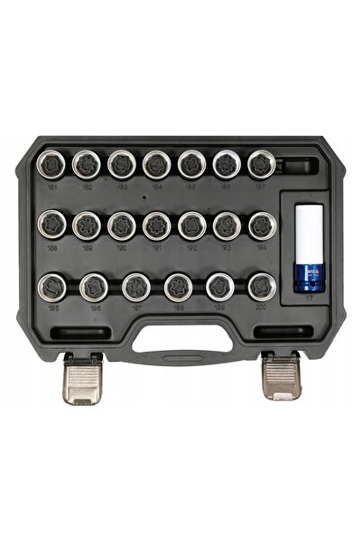 VOREL by YATO Set de chei tubulare pentru șuruburi de siguranță OPEL, 21 de p...