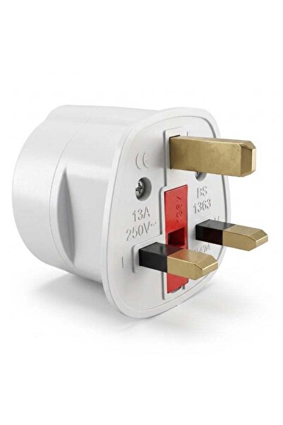 Duravel EU to UK Travel Plug Adapter, Converts European Schuko 2-Pin to Briti...