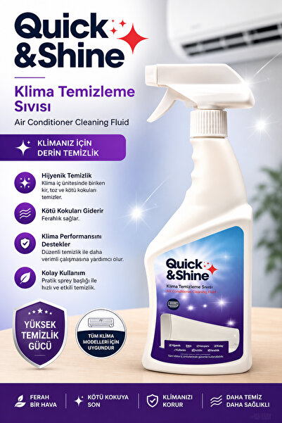ÖZ BEYAZ EŞYA -Ouick-Shine Köpüksüz Klima Temizleme Spreyi