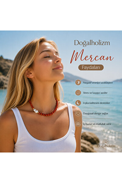 doğaltaşboncukişleri MERCAN KOLYE