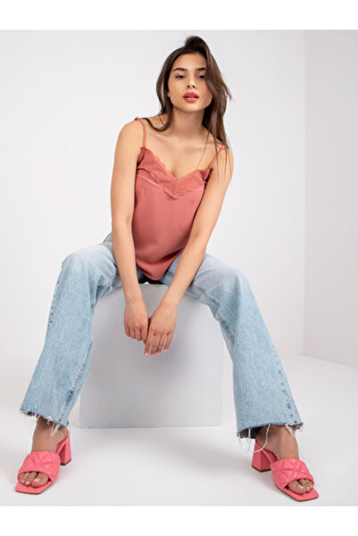 Fresh Made Top Dama, Fresh Made, Viscoza, Cu bretele, Roz inchis, model D7376...