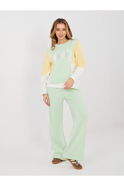 rue parıs Compleu Dama Maneca lunga, Paiete, RUE PARIS, Verde Casual Model IT...