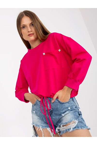 rue parıs Hanorac Dama, RUE PARIS, Bumbac, Maneca lunga, Fucsia, model RV-BL-...
