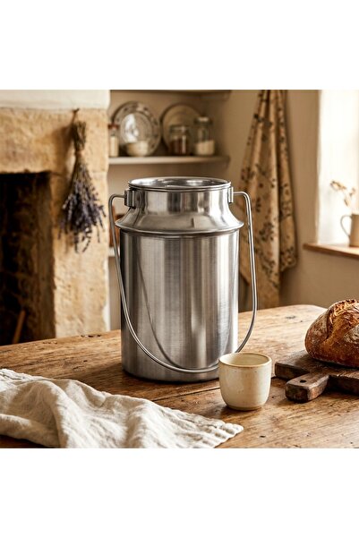Vilde Kanka STEEL recipient metalic pentru lapte, stil retro, 7,5L