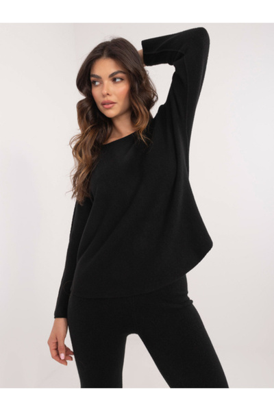 Italy Moda Women's Suit, ITALY MODA, Viscose, Long Sleeve, Black, model IT-KM...
