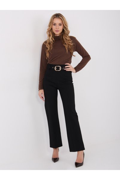 Italy Moda Γυναικεία Παντελόνια, ITALY MODA, Βισκόζη, Κομψό, Μαύρο, μοντέλο I...
