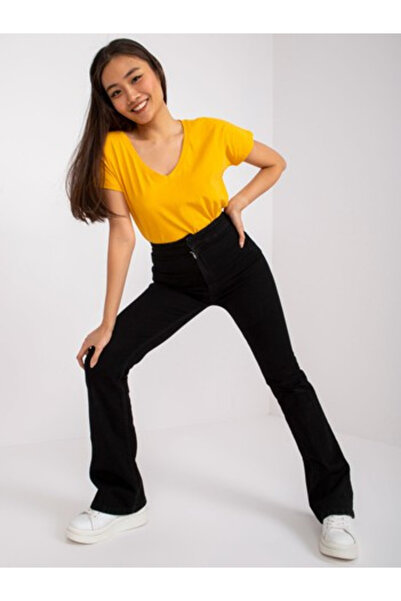 Basic Feel Good Tricou Dama Mini, Decolteu in V, BASIC FEEL GOOD, Portocaliu ...