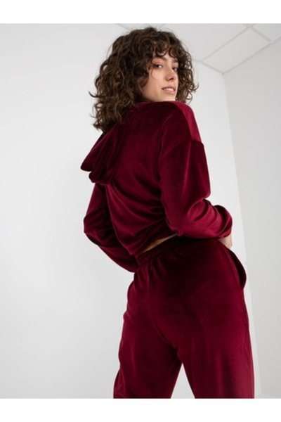 LAKERTA Compleu Dama Maneca lunga, Mansete elastice, LAKERTA, Bordo Casual