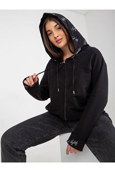 Relevance Women's Sweatshirt, RELEVANCE, Cotton, Long Sleeve, Black, model RV...