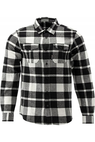 yato Cămașă bărbătească flanelată albă din bumbac 170g/m² Mărimea XXL