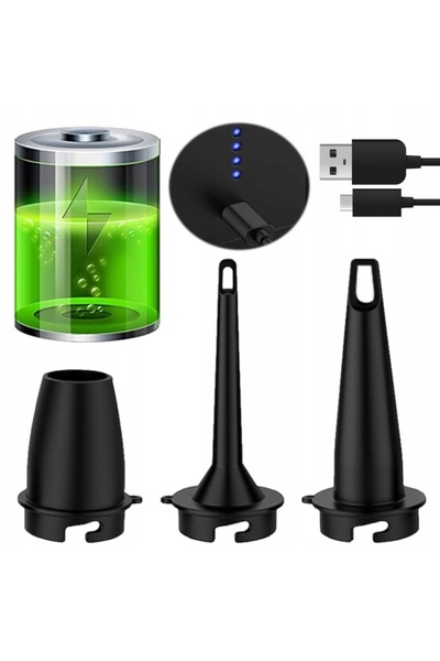Trizand Pompă electrică pentru saltea, piscină, mingi, reîncărcabilă USB-C + ...