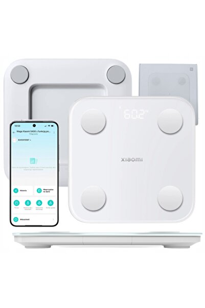 Xiaomi Cântar inteligent de baie Bluetooth S400, ritm cardiac, IMC, DEXA, pân...