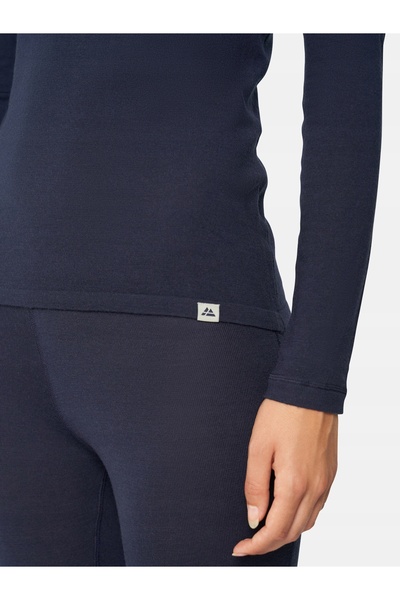 DANISH ENDURANCE Tricou termic de damă cu mânecă lungă din lână merinos, mări...