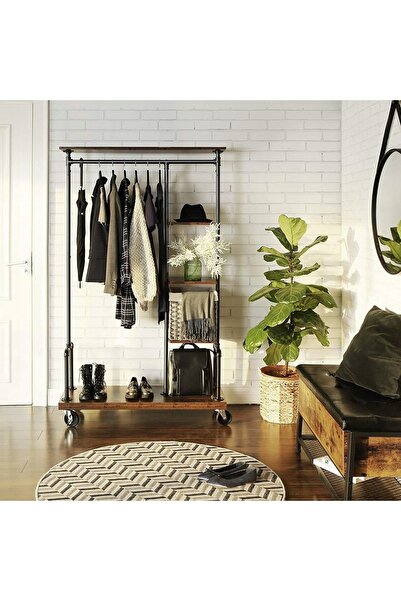 VASAGLE Umeraș mobil industrial 175cm LOFT